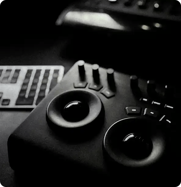 A close-up of professional audio equipment and a control deck, representing Jango's support for participants pursuing specialized interests and assistive technology needs.